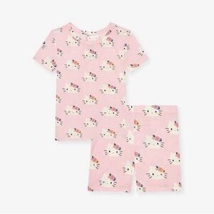 Posh peanut hello kitty Pajamas short set bamboo pink